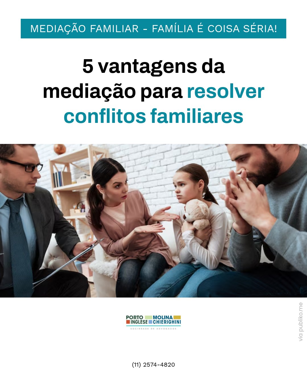 5 vantagens da mediação para resolver conflitos familiares.